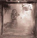 WOTUM Matki Boskiej Bolesnej, 1830 r. Srebro, 20,3 x 18,6 cm KAT. RH-82/8 39. VOTIVE OFFERING Plaque with a representation of Our Lady of Sorrows, 1830. Silver, 20.3 x 18.6 cm CAT.