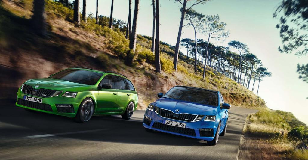 ŠKODA OCTAVIA RS ROK MODELOWY 2018 Pakiet przeglądów w standardzie* www.skoda-auto.pl/octavia LIMUZYNA COMBI 2.0 TSI/169 kw (230 KM) 115 560 zł 119 840 zł 2.