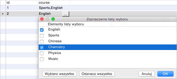 Aby wyświetlić zawartość pola binarnego zaznacz Podgląd BFILE w Edycja. Uwaga: Dostępne tylko dla Oracle.