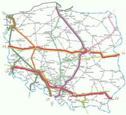 Najważniejsze linie kolejowe w Polsce to: tzw.