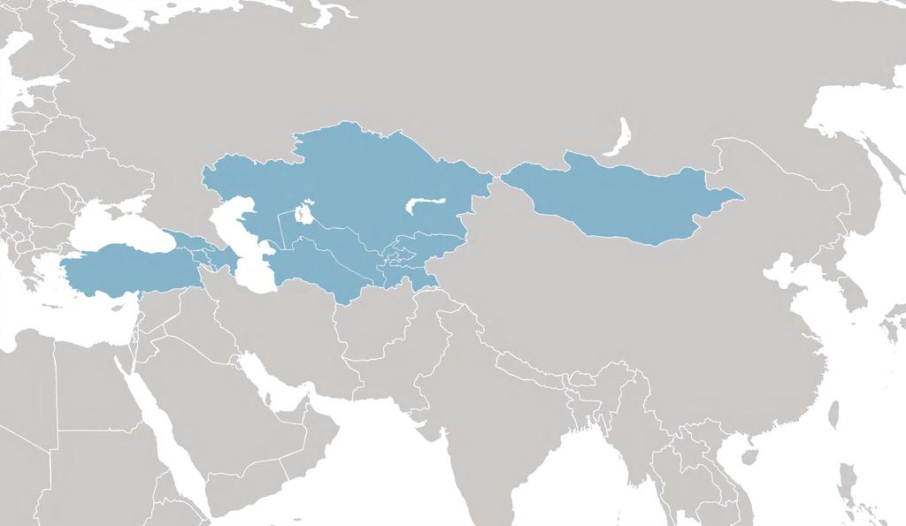 Kazachstan Mongolia Gruzja Azerbejdżan Uzbekistan Kirgistan Turcja Armenia