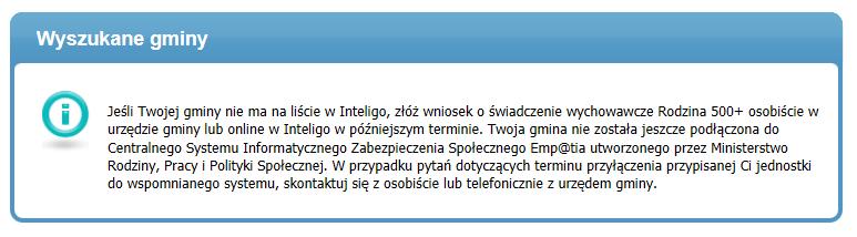 Wnioskodawca będzie odesłany bezpośrednio do danego Organu właściwego lub poproszony o wypełnienie wniosku