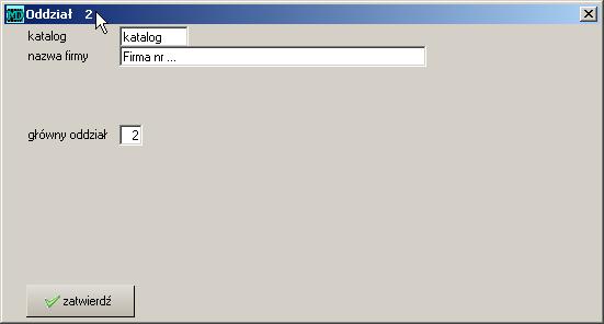 4.11 Dane systemu 121 Rysunek 4.38: Zmiana firmy - ustawianie firmy wejściowej Istnieje inny sposób prowadzenia firm.