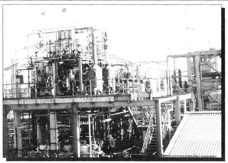 przemysłowa); - wytwórnia rotanoxu - środka przeciw owadom zbożowym, - stacja dyspergatorów proszkowych; rok 1965: - wytwórnia trichloroetylenu (10 tys. t/r.