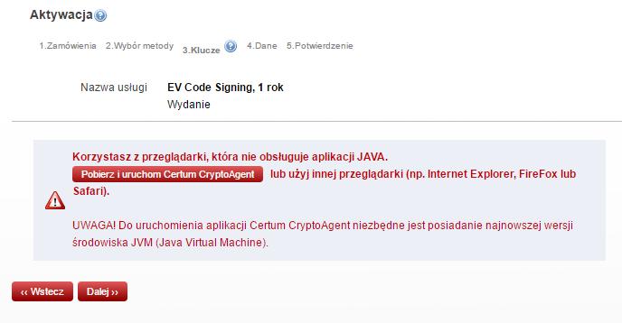 Pobieramy aplikację Cryptoagent i zostawiamy ją uruchomioną