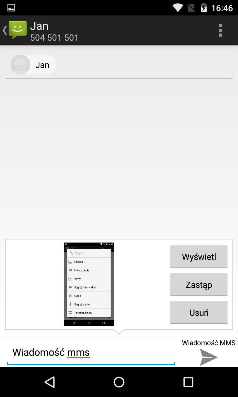 Wysyłanie SMS/MMS