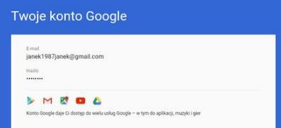 Konto Google - nowe Podsumowanie informacji