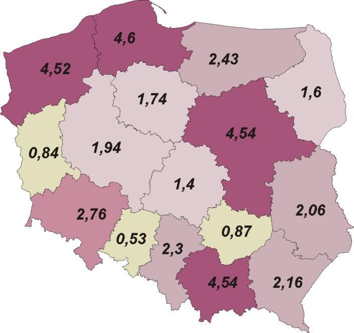 niestety z dużym prawdopodobieństwem wskazują, że liczba podróży w naszym województwie za cały rok 2015 pomimo utrzymywania się dogodnych warunków pogodowych w sezonie najprawdopodobniej nie