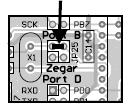 Mikrokontroler ATMega32 w zestawie ZL3AVR korzysta z wewnętrznego źródła zegarowego o częstotliwości 1MHz.