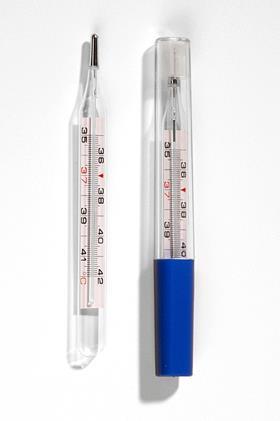 TERMOMETR- W medycynie stosowany jest najczęściej termometr rtęciowy, tzw.