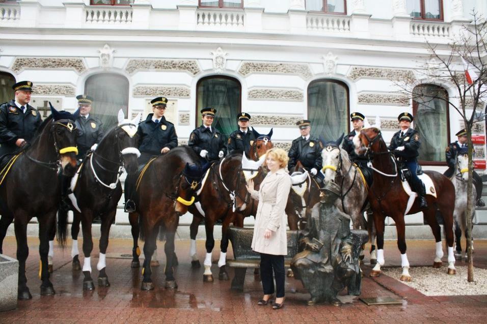 Na zakończenie parady Pani Prezydent Hanna