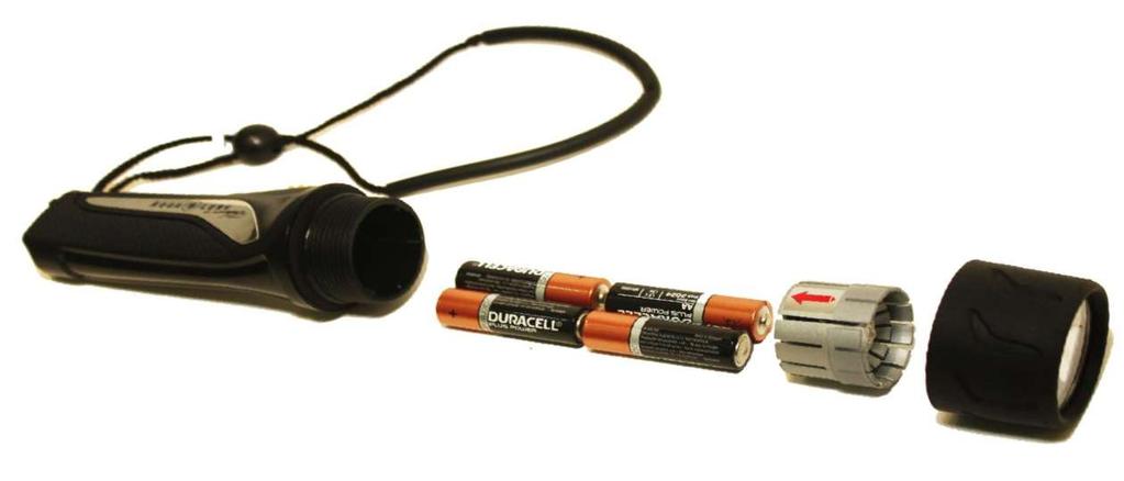 Zasilanie - 4 x bateria AA (możliwość zastosowania ogólnie dostępnych