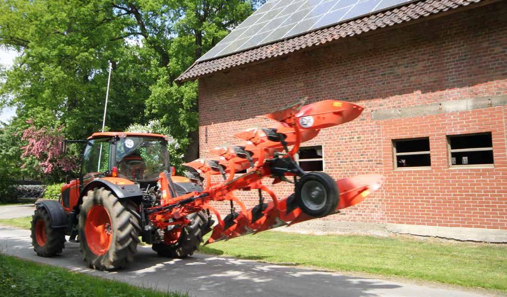 DLA WSZYSTKICH WYMAGAŃ GŁOWICA Głowica 150 Konstrukcja głowicy dla pługów Kubota RM2000 jest przystosowana do ciągników o mocy max. 150 KM. Belka zaczepowa kat. II lub kat. III.