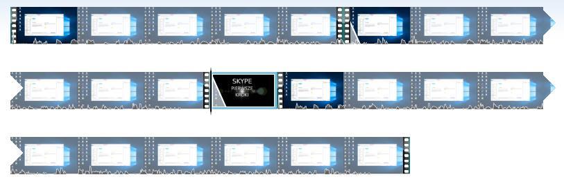 [12/28] Obróbka wideo Rys.21 Widok linii czasowej w obszarze roboczy po dodaniu zdjęcia Głównym parametrem zdjęcia, dostępnym na zakładce Edycja jest czas wyświetlania zdjęcia. Rys.22 Widok opcji definicji czasu wyświetlania zdjęcia Tak jak do filmu tak i do zdjęcia możemy dodać przejście z poprzedniego fragmentu lub zdjęcia.