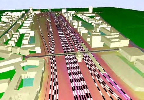 Paweł Kossakowski Fig. 3. Noise exposure around a railway line [8] 3.2.3. Airports For aircraft, and especially airports, in order to assess the noise effect, large amount of information is necessary.