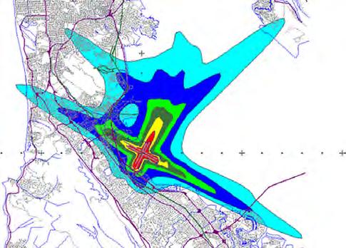 This information may be gathered basing on computer software using the recommended methods, such as [9], which enables aircraft noise impact assessment (Fig. 4).