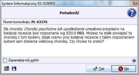 Opisane powyższe rozwiązanie wymagało wcześniej przygotowania listy kodów ICD10 dla danej choroby. Jest to użyteczne, gdy chcemy skonfigurować system, by móc go następnie efektywnie wykorzystywać.