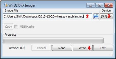 3. Wgraj plik obrazu na kartę SD. Wgrywanie pliku obrazu na kartę SD w systemie Windows 1. Wsuń kartę SD do czytnika kart SD w Twoim komputerze. Sprawdź literę dysku przypisaną do karty SD. 2.