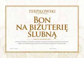 Bony okolicznościowe Na biżuterię ślubną W momencie zakupu obrączek Panna