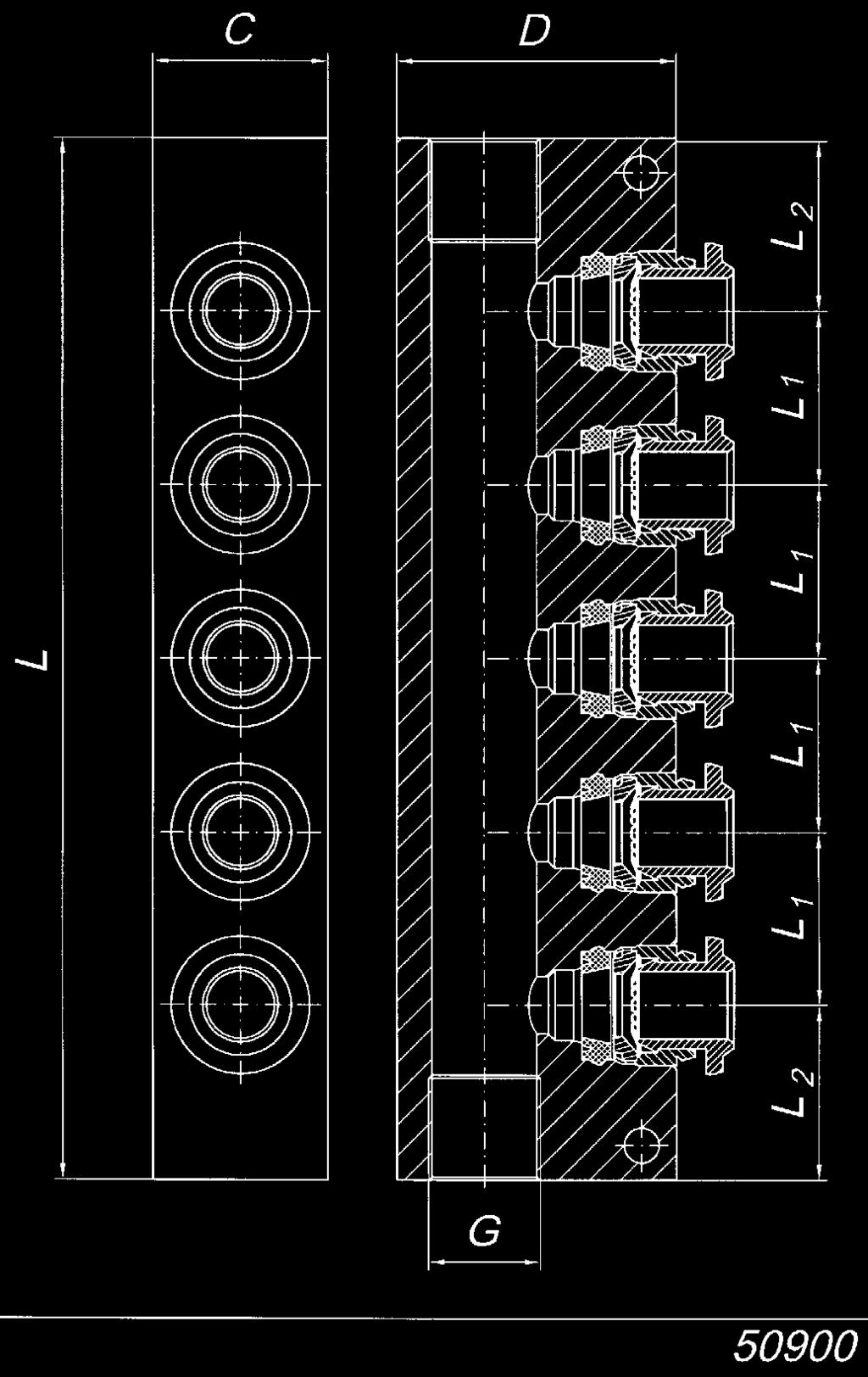 0503.18.04 1/8-6 15 25 90 14,5 16 80.0503.18.06 1/4-6 20 30 90 14,5 16 80.