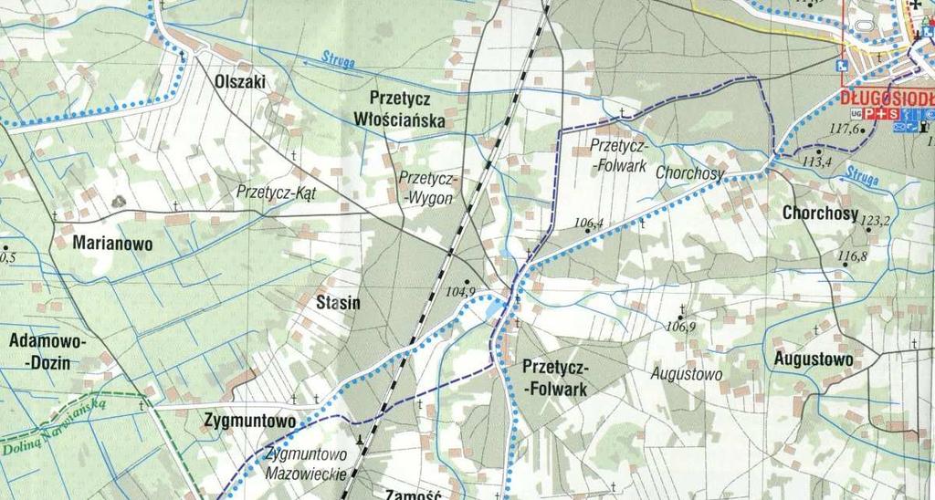 względu na ich położenie, oraz cechy funkcjonalno przestrzenne. W ostatnich latach obserwujemy dynamiczny rozwój tej części miejscowości, powstają nowe budynki.