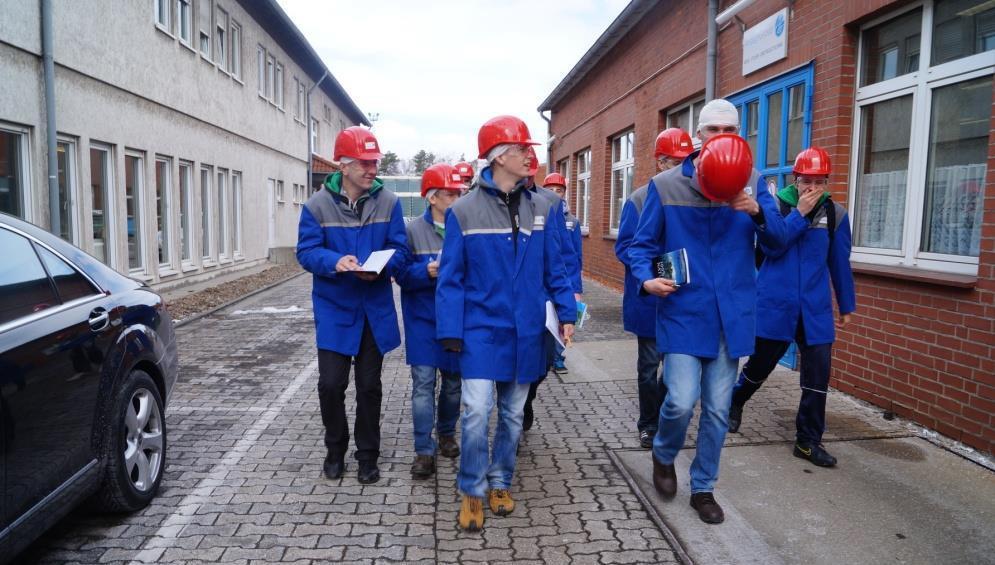 Podczas stażu poznają technologie stosowane w ochronie środowiska w Niemczech.