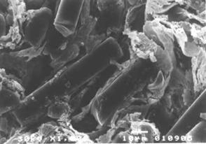 /s 6 8 krzywa eksperymentalna krzywa dopasowania (wg Pearsona VII) faza krystaliczna faza amorficzna 4 Rys. 3. Dyfraktogram rentgenowski mieszaniny PA5/PP5% Fig. 3. X-ray diffraction patterns of PA5/PP5% blend TABELA.