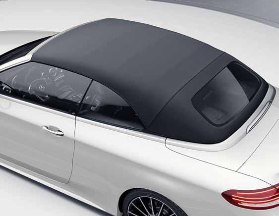 Imponujące wyciszenie: składany akustyczny dach materiałowy. Każdy Mercedes ma w genach troskę o najwyższy komfort jazdy.