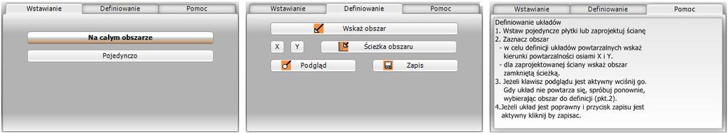 5. Tworzenie i zapisywanie układów płytek Tworzenie własnych układów jest jedną z najtrudniejszych czynności podczas projektowania przy użyciu płytek ceramicznych, ze względu na konieczność