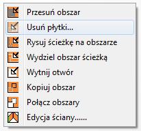 7. Edycja obszarów pokrytych płytkami Obszary, na których zostały położone płytki, podlegają edycji.