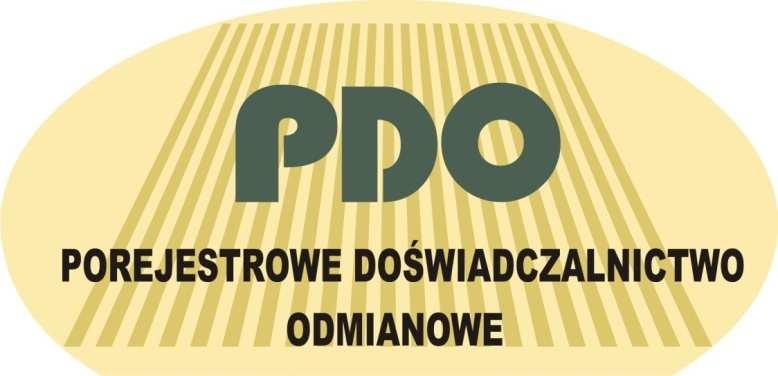 Kujawsko-Pomorski Zespół Porejestrowego Doświadczalnictwa Odmianowego WYNIKI PLONOWANIA ODMIAN BURAKA CUKROWEGO W DOŚWIADCZENIACH POREJESTROWYCH w województwie