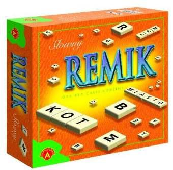 Gra Remik słowny ALEX3680-32,15 "Remik słowny" to znakomita gra słowna dla całej rodziny. Wymaga od graczy myślenia, wnikliwej obserwacji i prawidłowych skojarzeń.