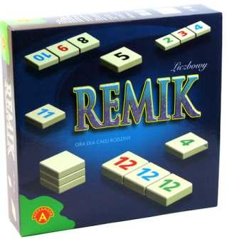 Zawartość pudełka: 108 kostek z literami, 10 półeczek, worek, instrukcja. Gra Remik liczbowy ALEX3772-32,15 "Remik" o świetna gra towarzyska. Jest doskonałą rozrywką dla całej rodziny.