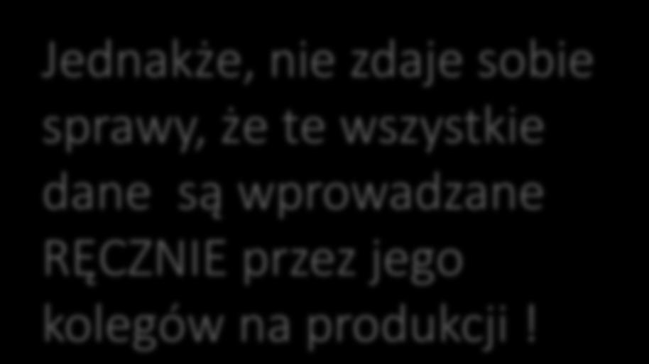 nie zdaje sobie sprawy, że