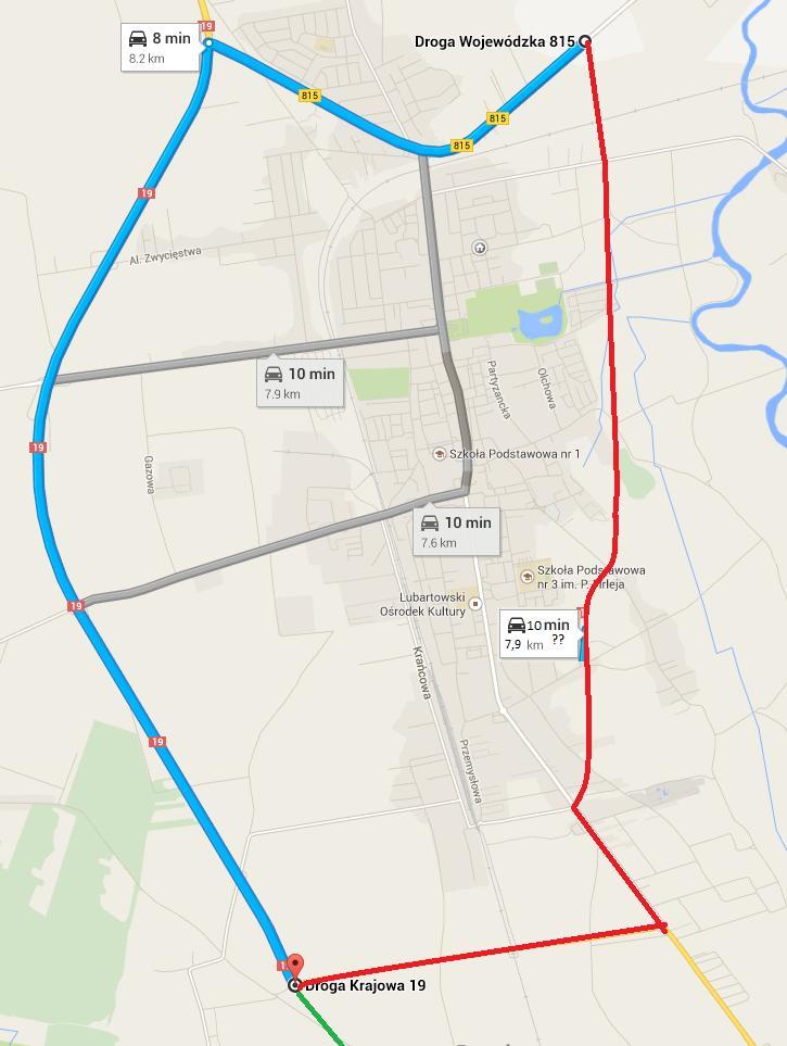 Kto skorzysta z obwodnicy? Ruch tranzytowy drogą 815 < > Lublin?