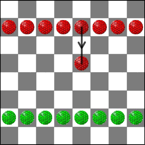 pól w tabeli należy si ę przesun ąć w prawo dla gracza u góry, reprezentowanego przez -1, oraz odpowiednio w lewo dla gracza na dole, reprezentowanego przez 1.