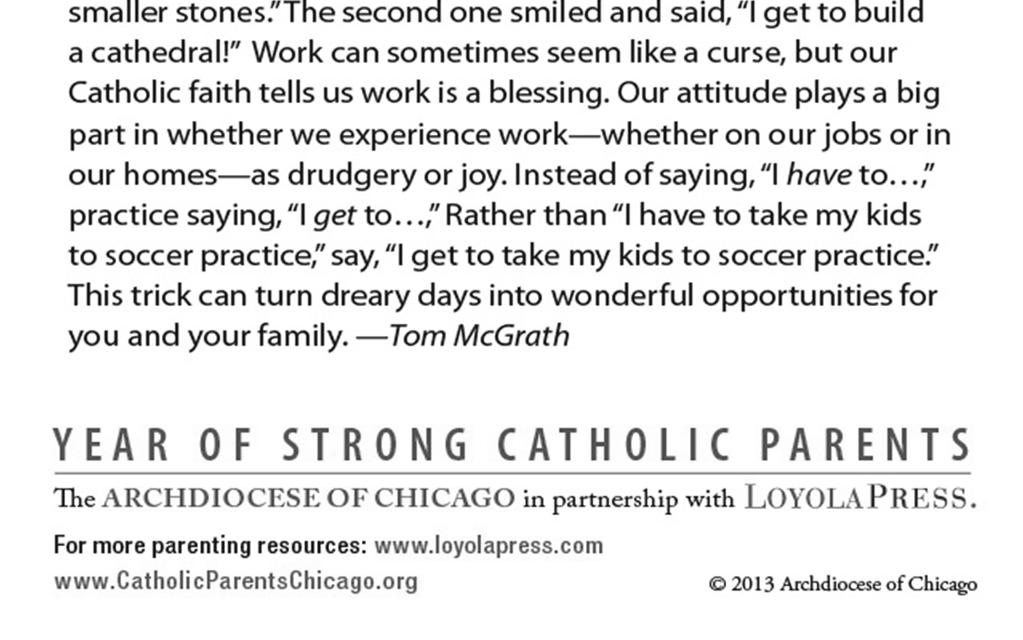 The Appeal supports both parish and Archdiocesan ministries. This year, the theme of the Appeal is: You are the temple of God.