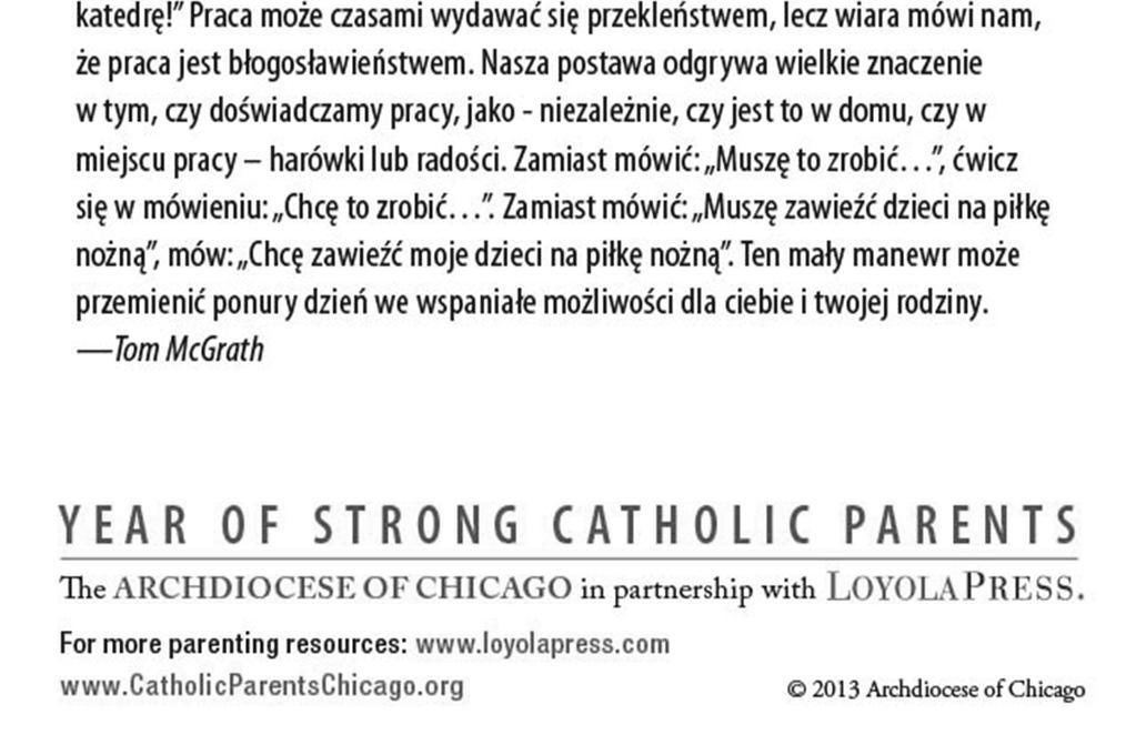 As you review the mailing from Cardinal George, please note the ministries and services funded by the Appeal, including the ones that directly support the work of our parish.