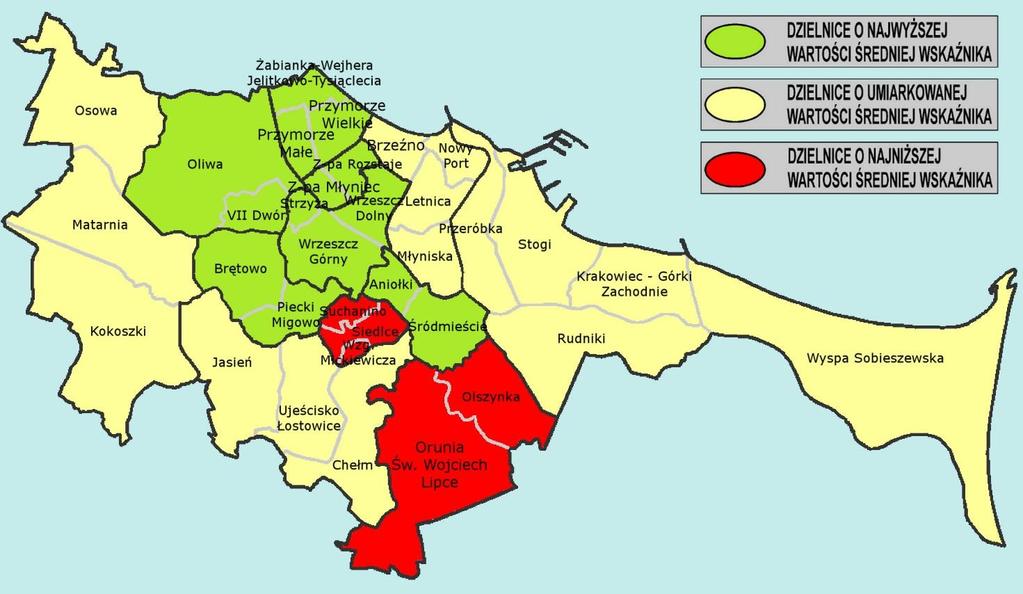 Komunikacja SKM i PKM Wartość średnia wskaźnika syntetycznego: x = 3,98 (dotyczy tylko osób korzystających, n = 739).