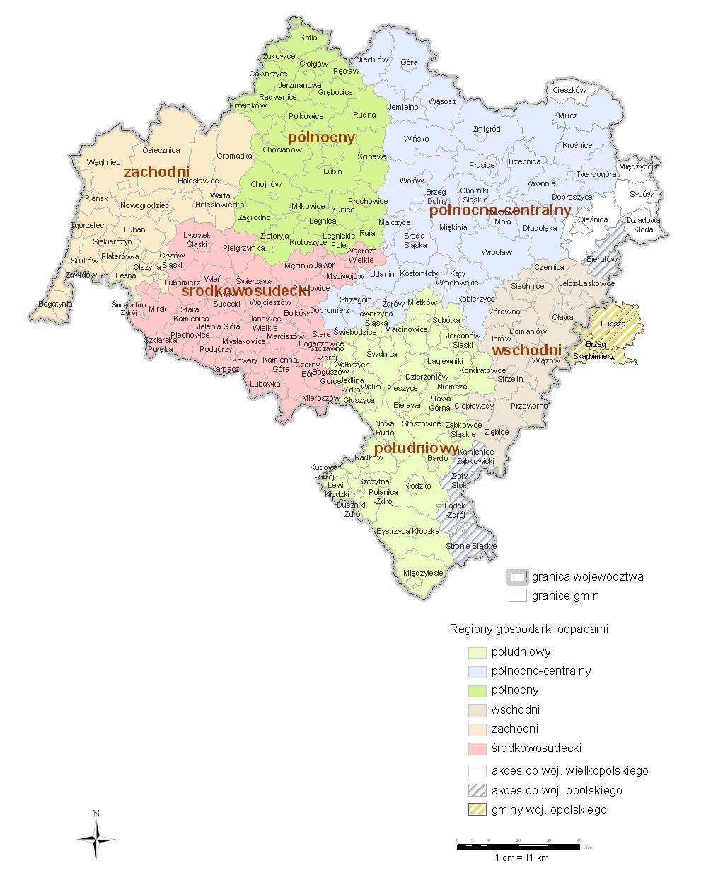 Zgodnie z mapą ZGZM zlokalizowany jest w regionie północnym.