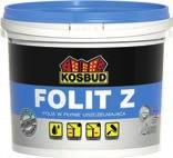 28 hydroizolacje Folia hydroizolacyjna zewnętrzna FOLIT-Z Płynna jednoskładnikowa, półpłynna masa uszczelniająca do zastosowania wewnątrz i na zewnątrz budynków np.