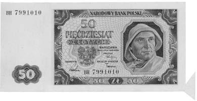 IV 150-z Banknoty powojenne *1015 10 z otych 1944- "obowiàzkowe" Dd 000000 WZÓR,
