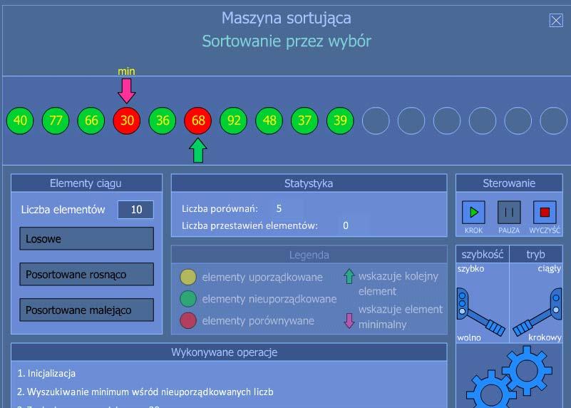 Algorytm Min demo Demonstracja