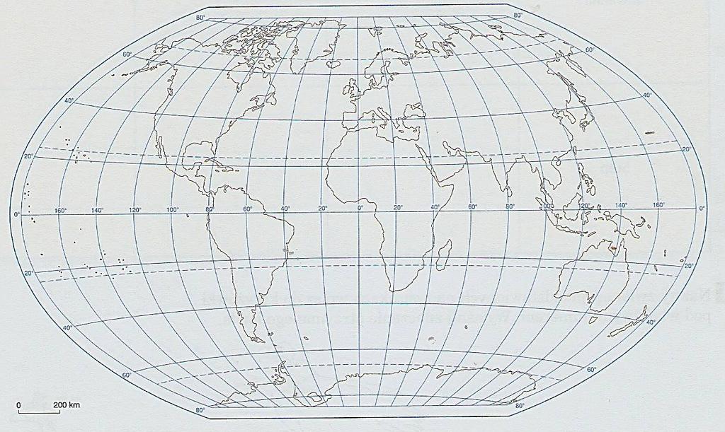 Zadanie 16. (0 1) W której z podanych skal trzeba wykonać mapę, aby zawierała jak najwięcej szczegółów? A. 1: 400000000 B. 1 cm 400 km C. 1: 4000000 D. 1 cm 4 km Zadanie 17.