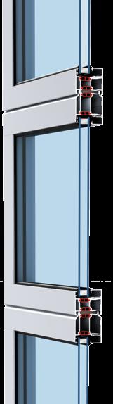 ALR 67 Thermo Glazing W przypadku podwyższonych wymagań w zakresie izolacyjności cieplnej zaleca się montaż bramy ALR 67 Thermo Glazing o grubości konstrukcji 67 mm, w której zastosowano profile z