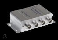HD-CVI, HD-TVI, PAL, NTSC Liczba kanałów: 1 Zasięg transmisji Full HD: 150m Zasięg transmisji PAL/NTSC: 400m Impedancja kabla koncentrycznego 75 Ω 4ch transformator