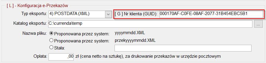 W przypadku, gdy użytkownik nie pamięta numeru GU- ID należy zwrócić się do Poczty Polskiej o przypomnienie tego numeru.