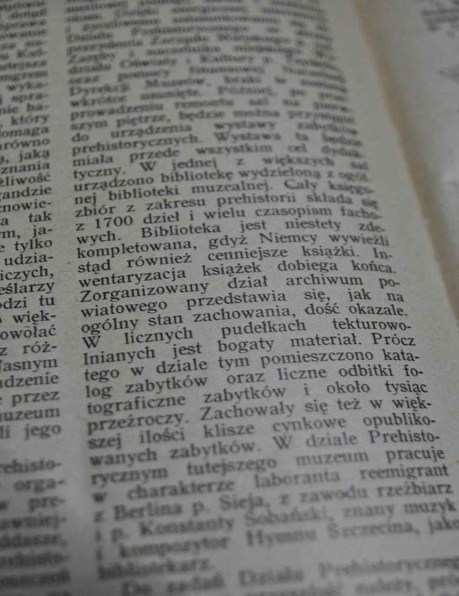 p r z e m i a n y Przełomowe daty: 1947 Otwarcie pierwszej czytelni Muzeum Miasta Szczecina przy Dziale Prehistorycznym. Rok później otwarto czytelnię przy Dziale Sztuki.