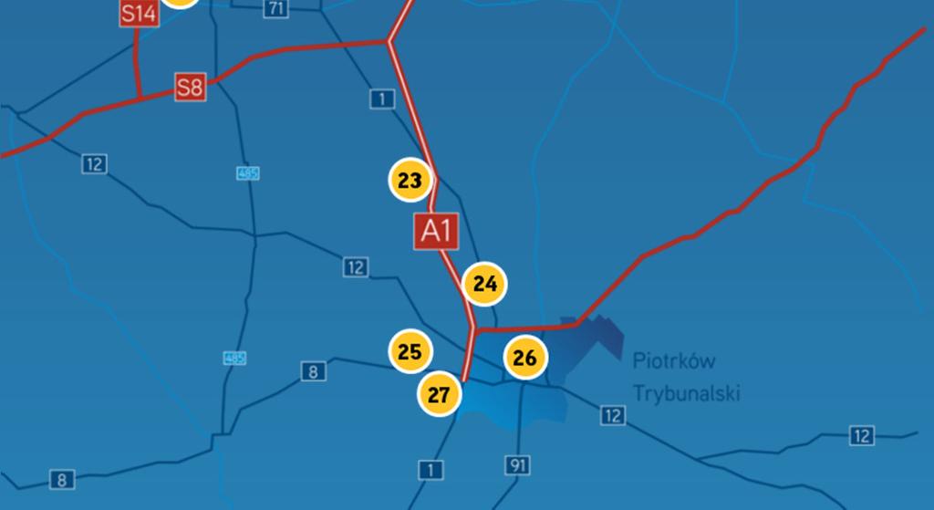 Panattoni Park Stryków II 21. Logicor Łódź III 8. Martis Logistic Center 22. Goodman Łódź Logistics Centre 9. MLP Łódź 23. Goodman Łódź Logstics Centre II 10. SEGRO Business Park Łódź I & II 24.