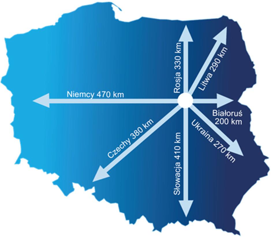 Odległości do granic Polski z Warszawy Warszawa Strefa I Podsumowanie roku 2016 Warszawa leży w woj. mazowieckim, w środkowo-wschodniej części Polski. Województwo zajmuje 1.